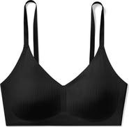 True & Co Rib Triangle Bra