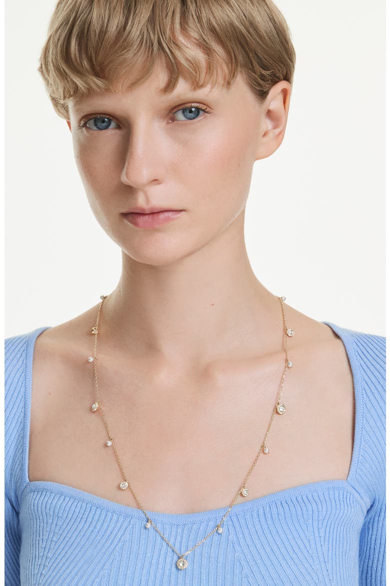 Una Angelic Strandage Necklace, Alternate, color, GOLD/ WHITE