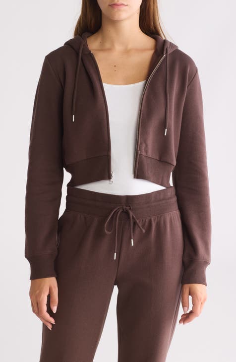 Full Zip Crop Hoodie