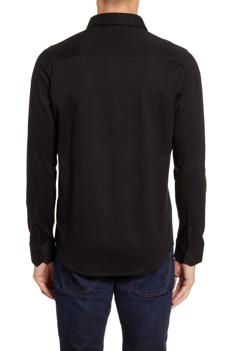 Regular Fit Button-Up Shirt, Alternate, color, BLACK
