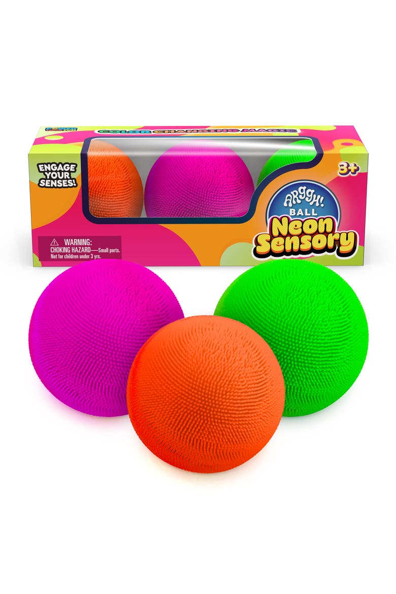 Arggh! Ball Neon Sensory 3-Pack, Main, color, Multicolor