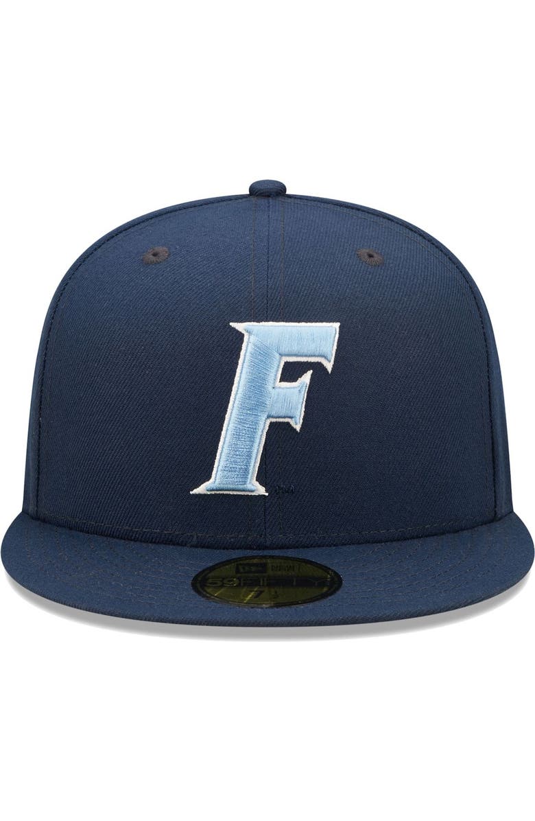 New Era Men's New Era Navy Florida Gators Bright Undervisor 59FIFTY Fitted Hat, Alternate, color, 