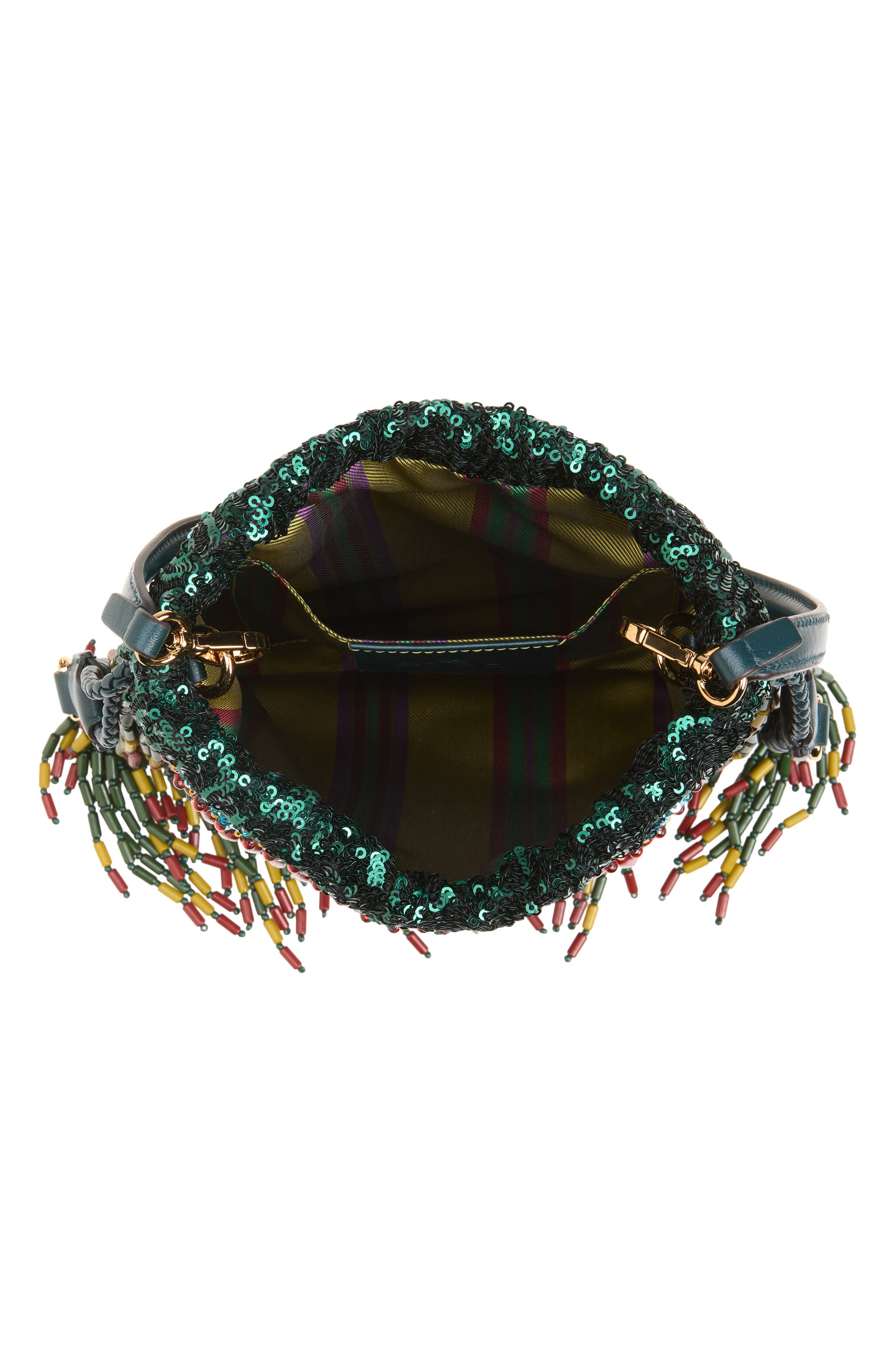 Kalispera Embellished Shoulder Bag, Alternate, color, VERDE