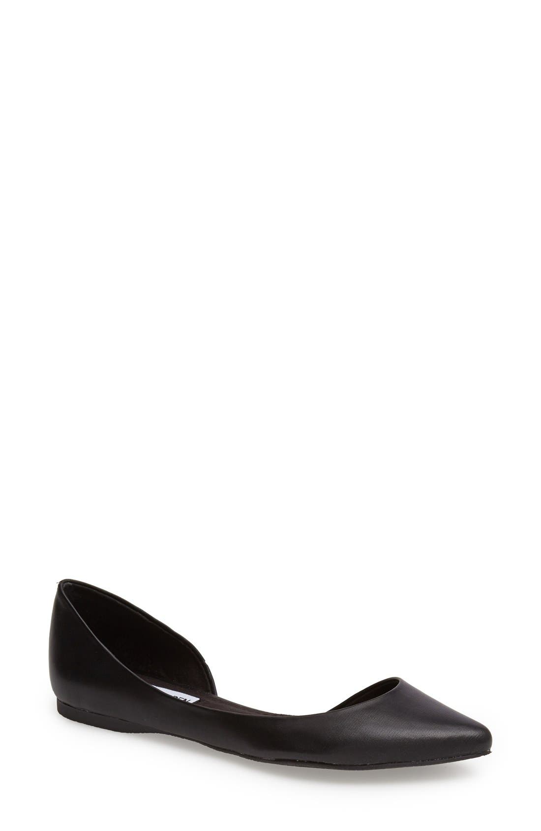 'Elusion' Half d'Orsay Flat, Main, color, BLACK