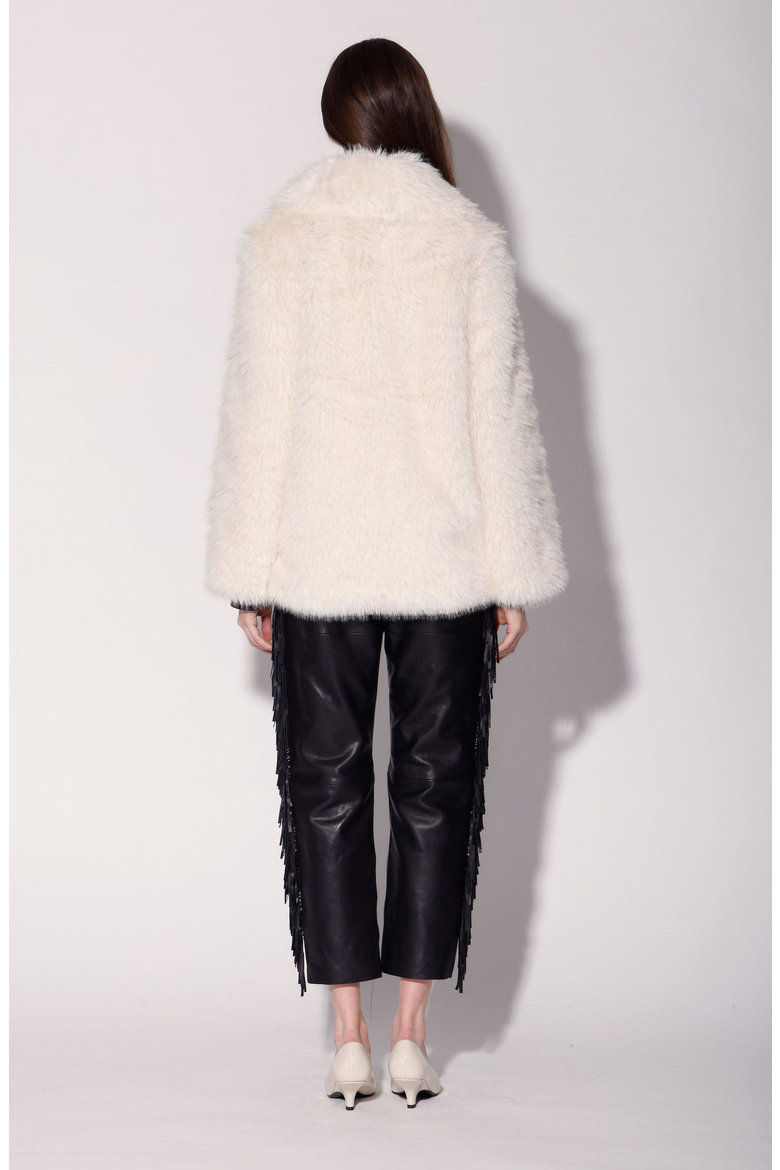 Beckett Faux Fur Coat, Alternate, color, Vanilla Faux Fur