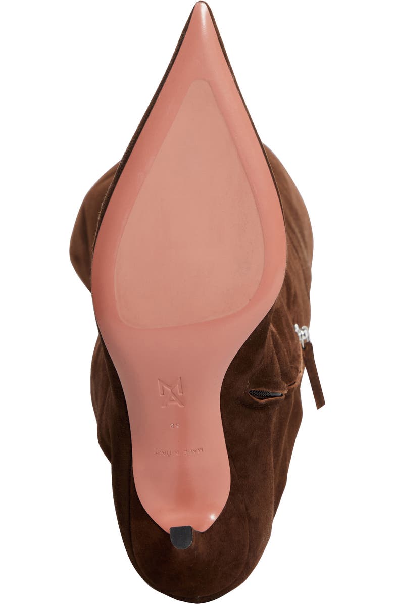 Amina Muaddi Fiona Pointed Toe Thigh High Boot, Alternate, color,