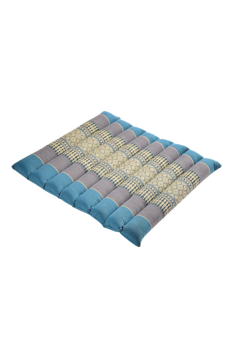 Hugger Mugger Zafuko Rollable Yoga & Meditation Cushion, Main, color, Teal / Turquoise