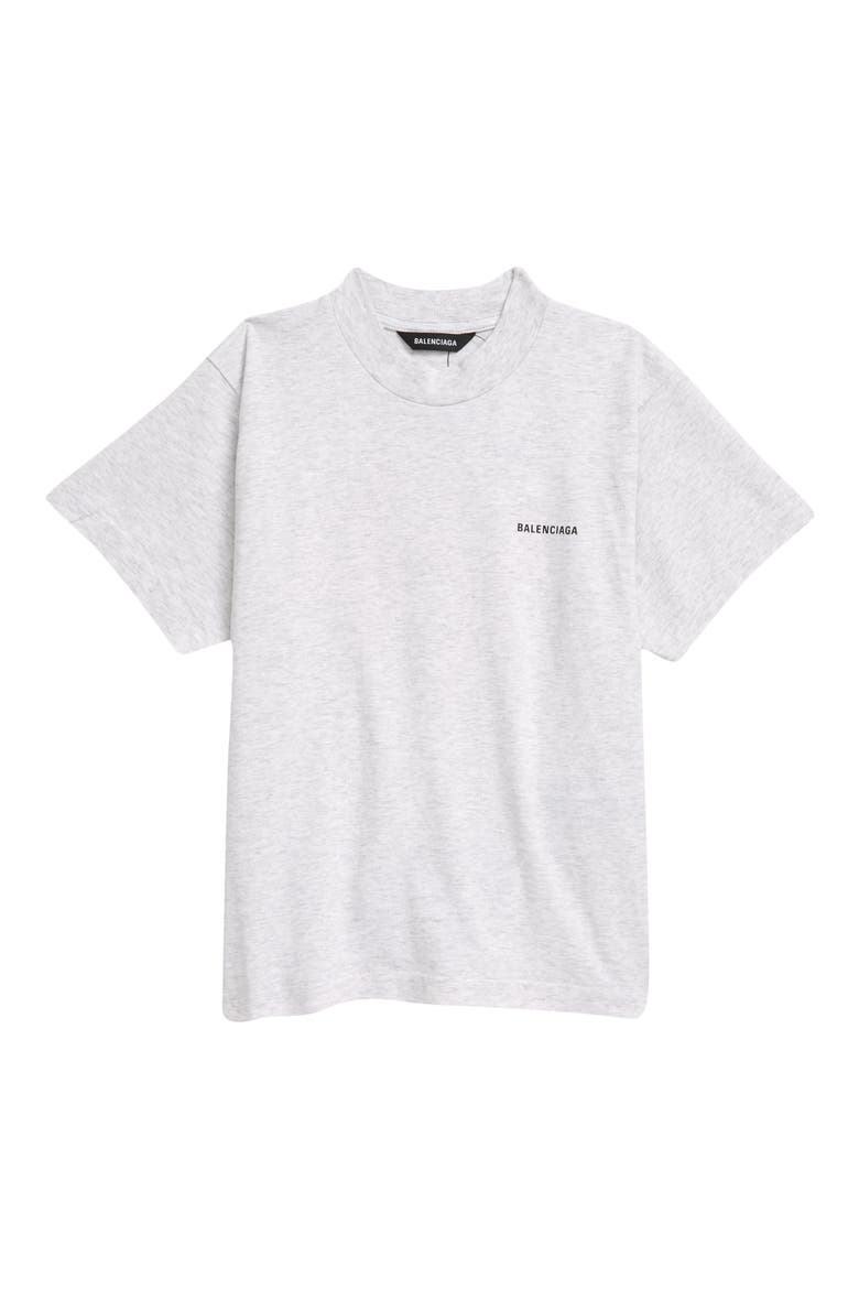 Kids' Small Logo Cotton Graphic Tee, Main, color, PALE HEATHER