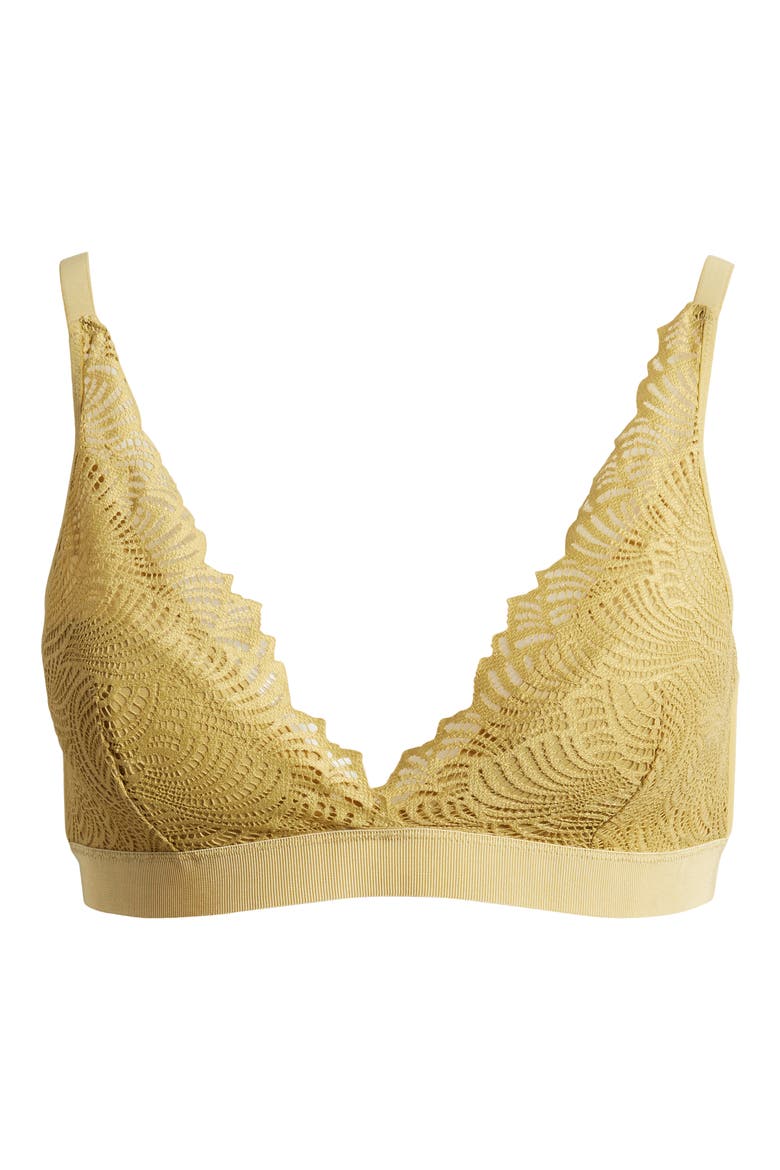 Padded Wireless Triangle Bra, Main, color, KHAKI BEIGE