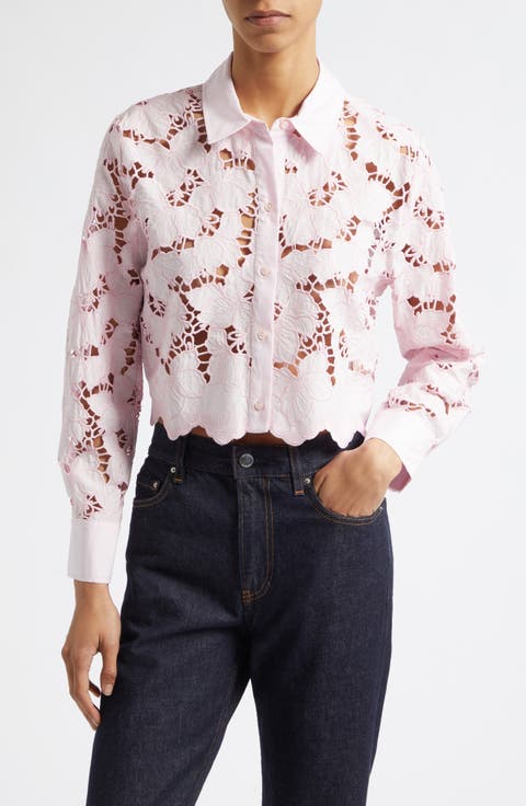 Seychelle Cutwork Crop Shirt