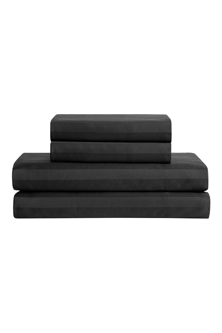 Regal Dreams 300 Thread Count Sateen Sheet Set., Main, color, JET BLACK