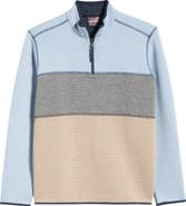 Johnston & Murphy Reversible Quilted Quarter Zip Pullover