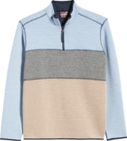 Johnston & Murphy Reversible Quilted Quarter Zip Pullover