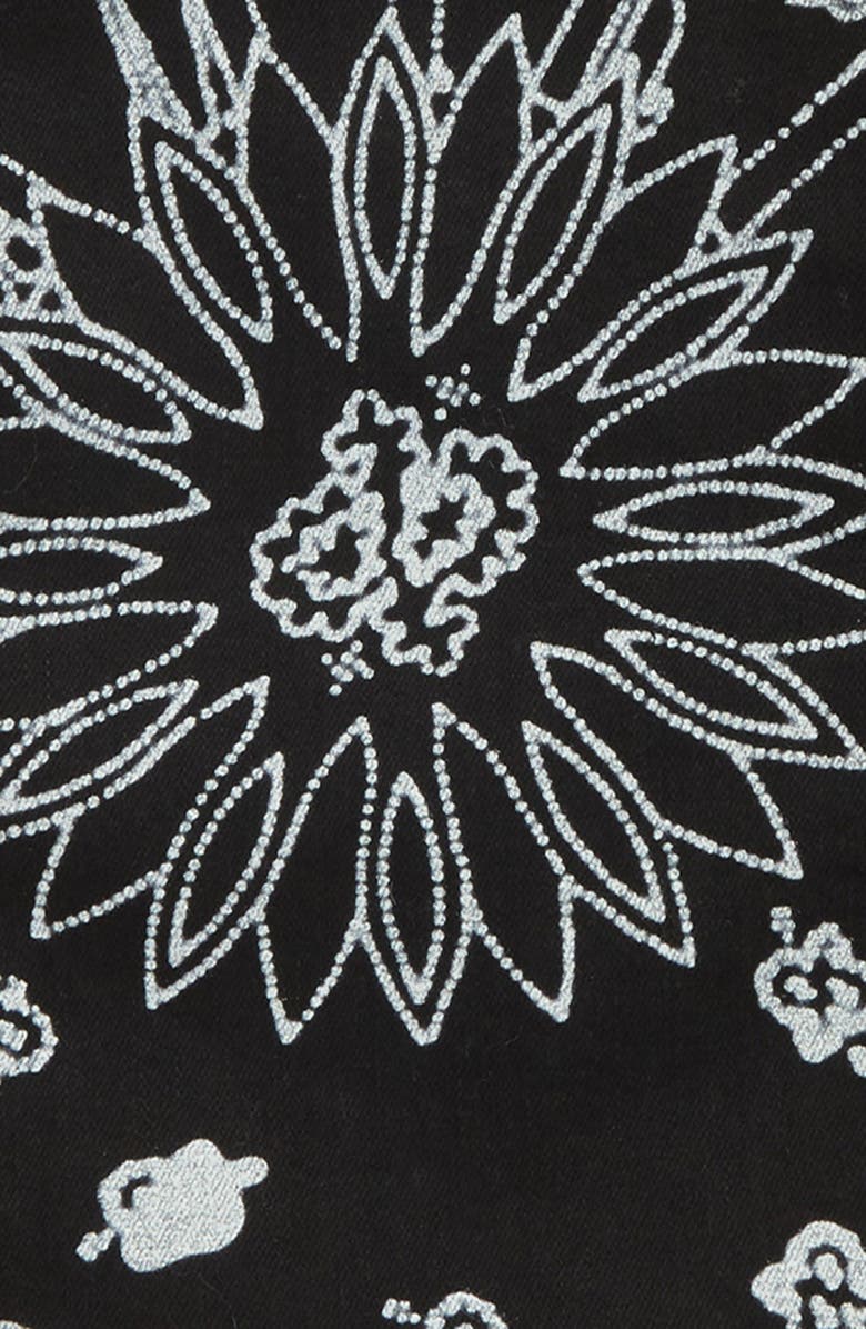 AMIRI Kids' Bandana Print Denim Trucker Jacket, Alternate, color, 