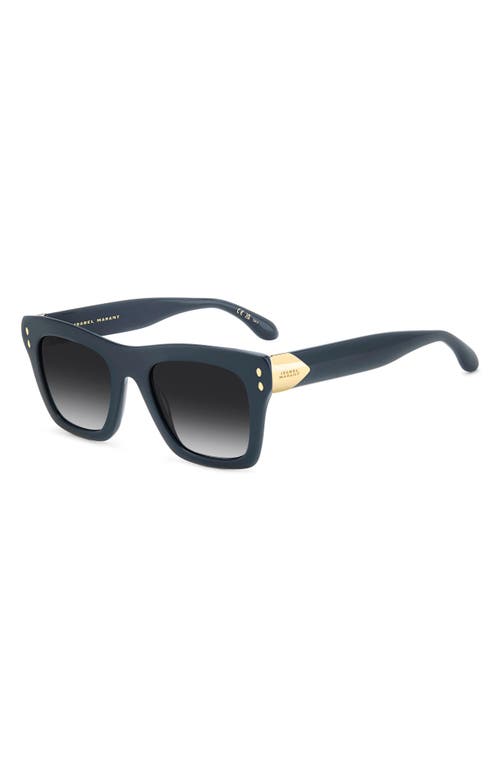 Isabel Marant 51mm Rectangular Sunglasses In Blue/dark Grey Sf