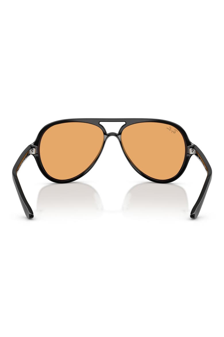 Cats 5000 59mm Pilot Sunglasses, Alternate, color, BLACK / ORANGE