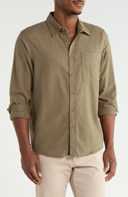 14th & Union Cotton Flannel Button-Up Shirt