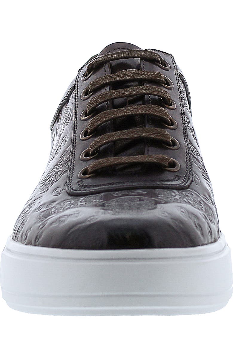 Robert Graham Skull Embossed Paradise Sneaker, Alternate, color,