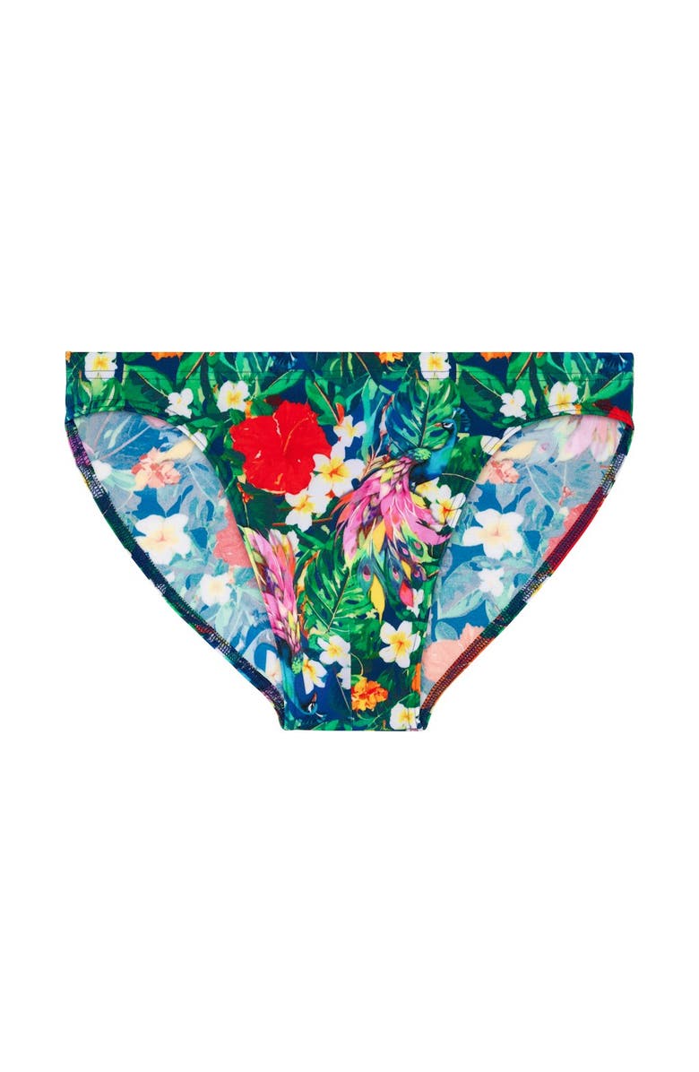 HOM Peacock Swim Micro Briefs, Main, color, Multico Print