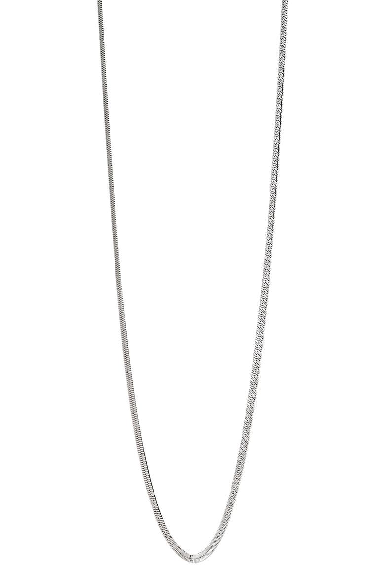Men's Snake Chain Necklace, Alternate, color, SILVER
