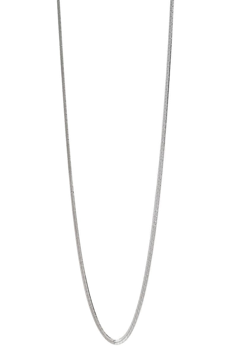 AMERICAN EXCHANGE Men's Snake Chain Necklace, Alternate, color, Silver