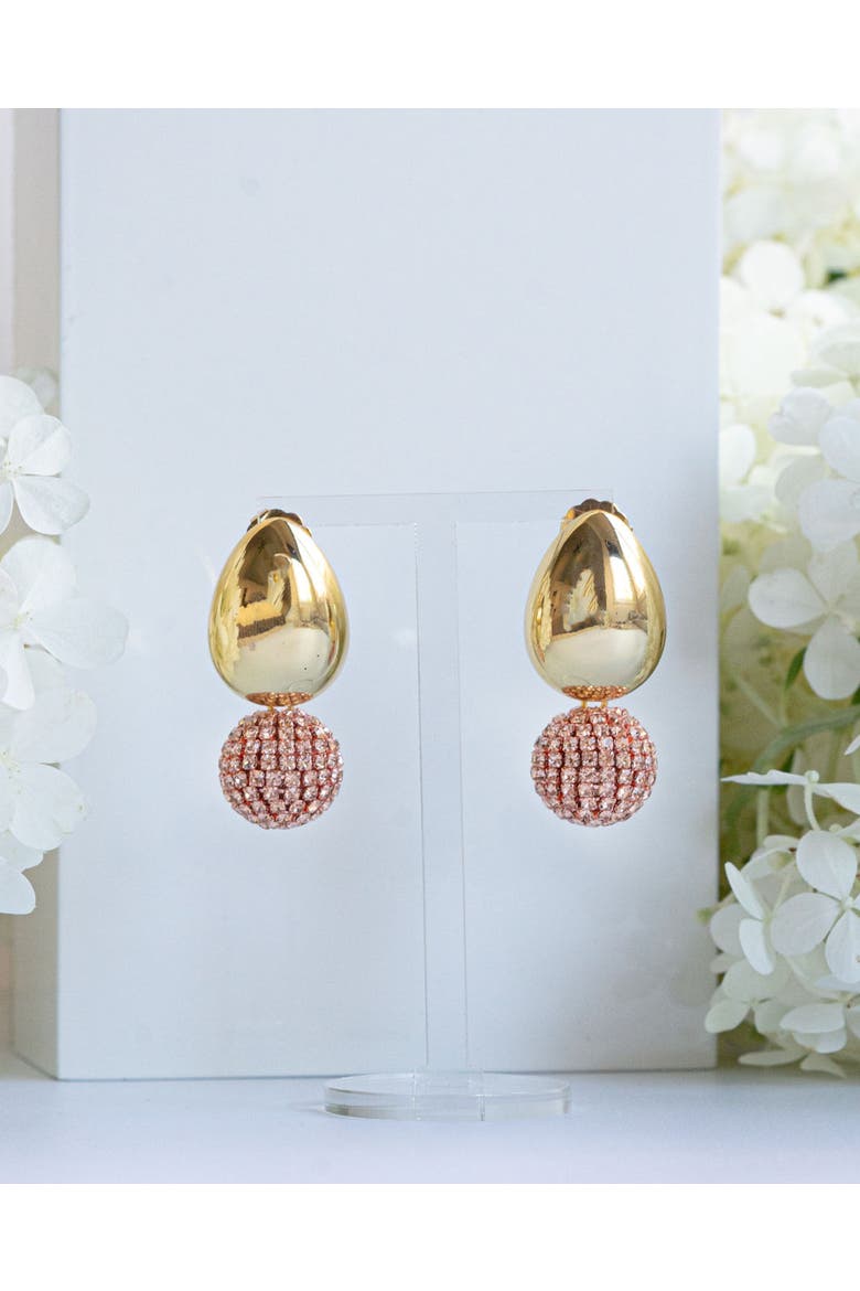 Tulia Glam Earrings, Alternate, color, Peach Sorbet