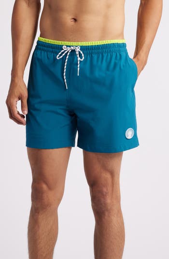 Chubbies 5.5-Inch The Coastals Swim Trunks - Teal