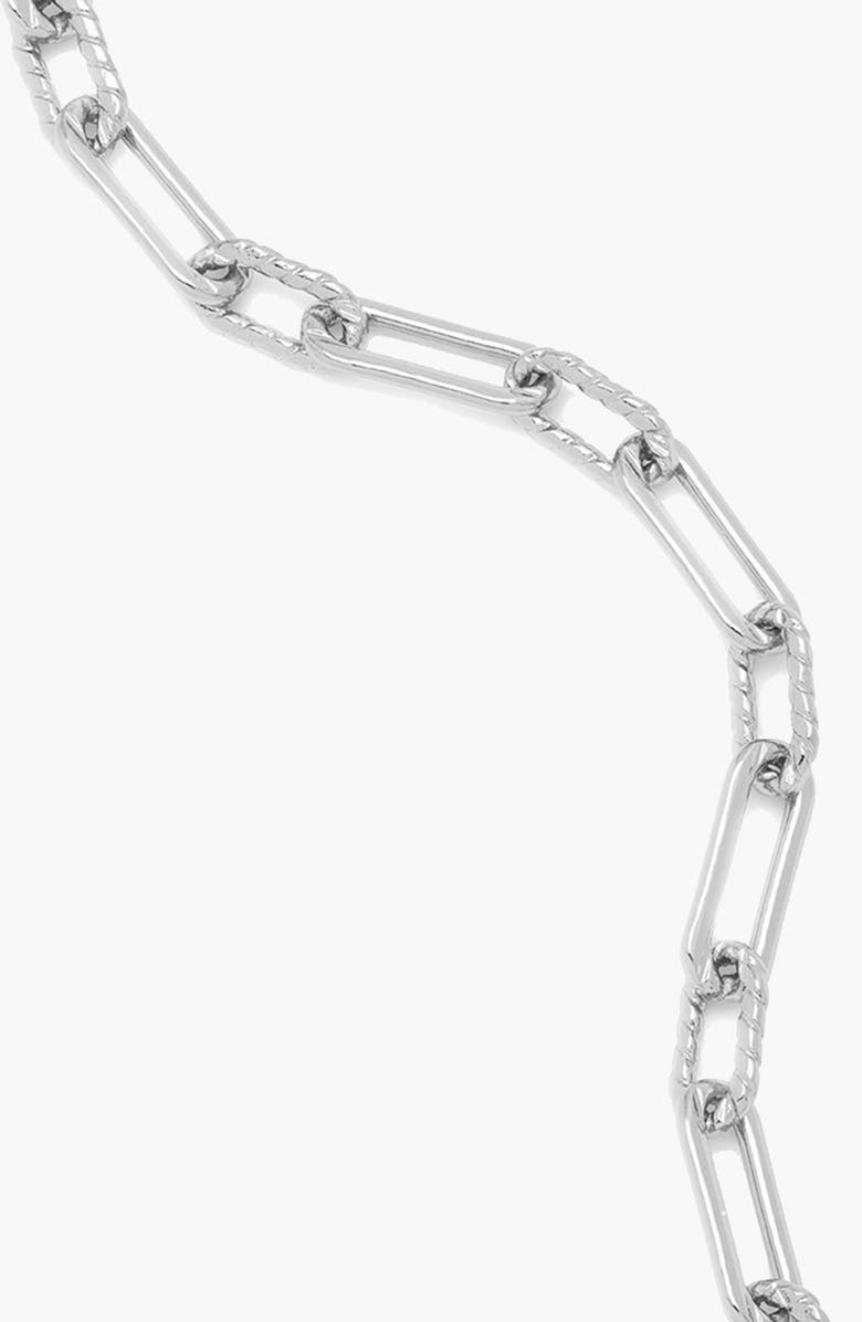 YOJ Molten Link Chain Necklace In Silver, Alternate, color, Silver