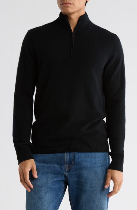 Cashmere Quarter Zip Sweater