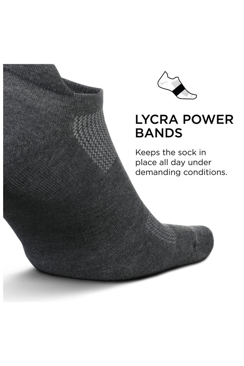 High Performance Max Cushion Ankle Sock  Tab Socks with Heel Tab, Alternate, color, Gray