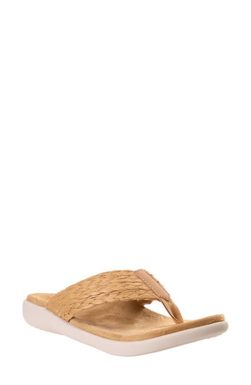 Revitalign Yumi Raffia Flip Flop In Brown