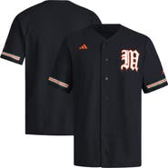 adidas Men's adidas  Black Miami Hurricanes V-Neck Baseball Jersey