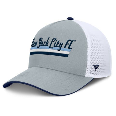 Men's Fanatics Gray New York City FC Knuckle Trucker Adjustable Hat
