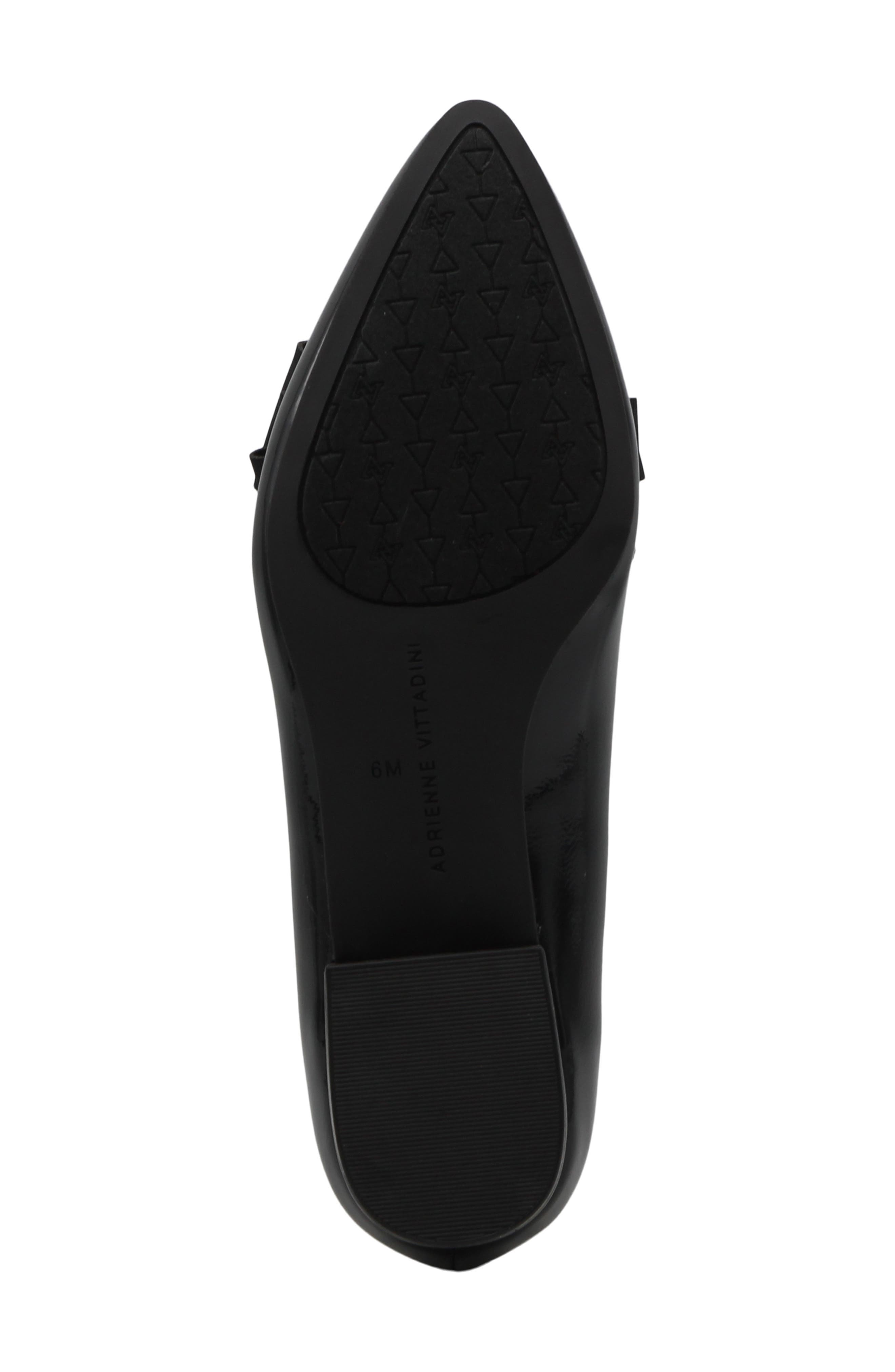 Adrienne Vittadini Pasteur Bow Pump, Alternate, color, Black Patent