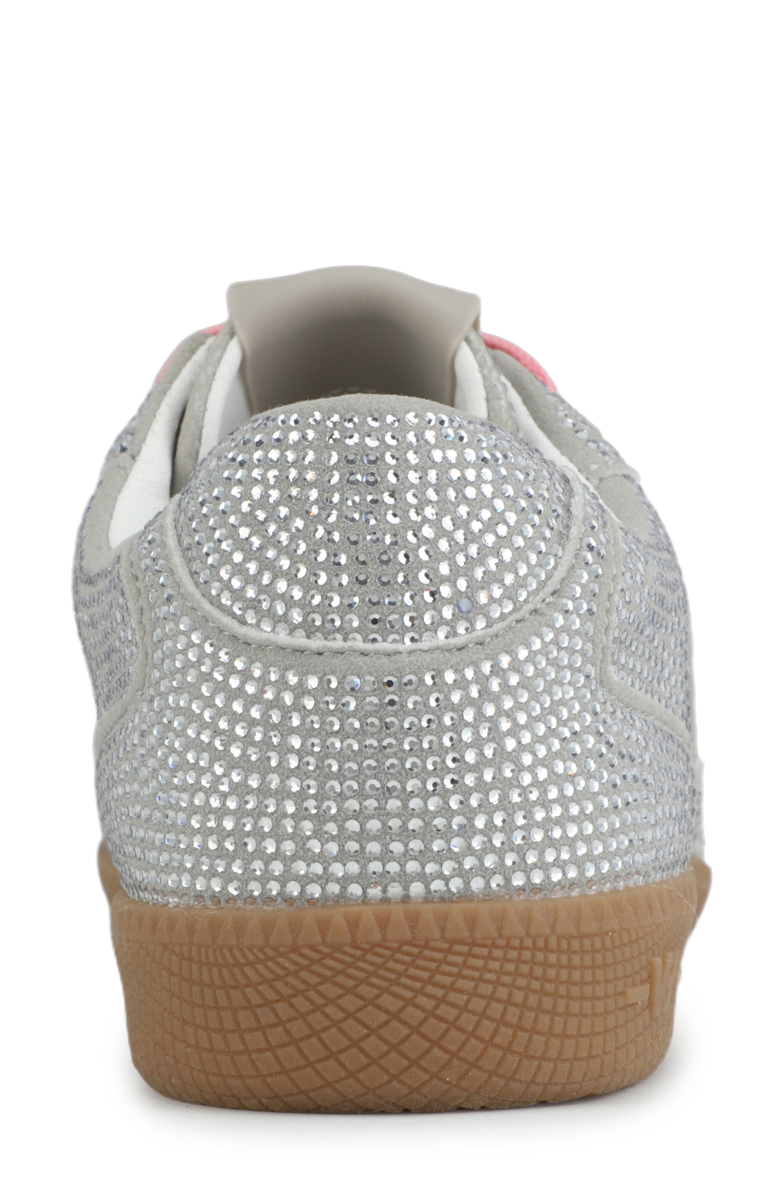 Whiz Low Top Sneaker, Alternate, color, SILVER RHINESTONE