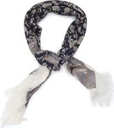 BCBGeneration Paisley Cotton Square Scarf