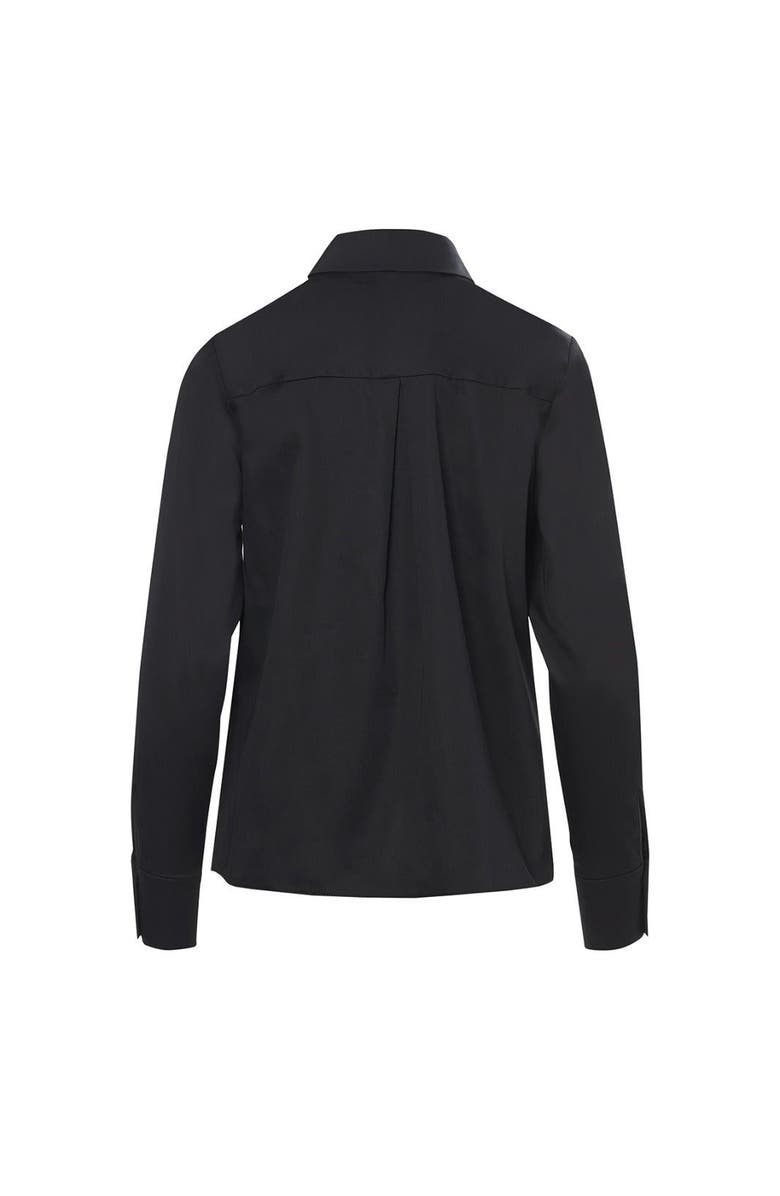 Gizia Printed Tie-Neck Blouse, Alternate, color, Black