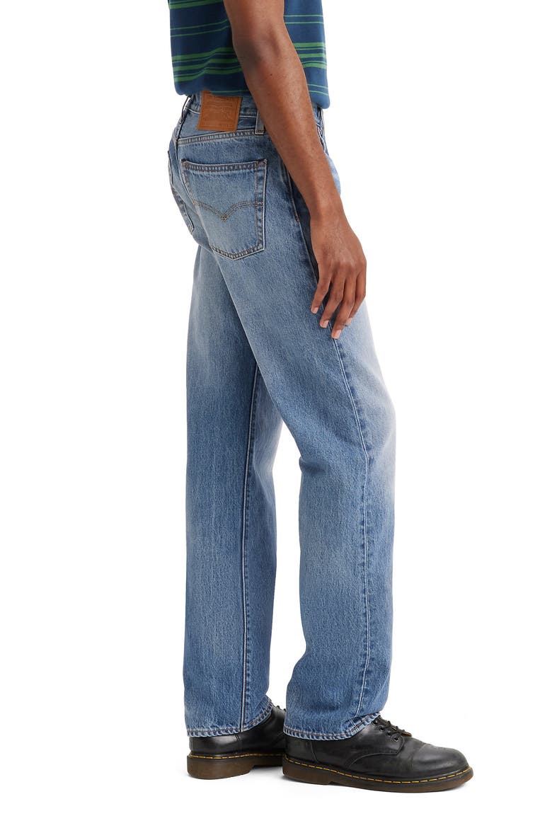 555™ Relaxed Straight Jeans, Alternate, color, INDIGO CHAMPION