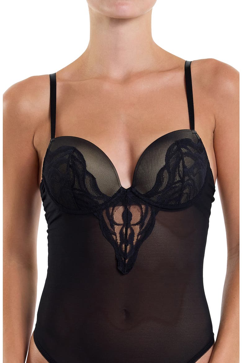 Dark Romance Underwire Bodysuit, Alternate, color, BLACK