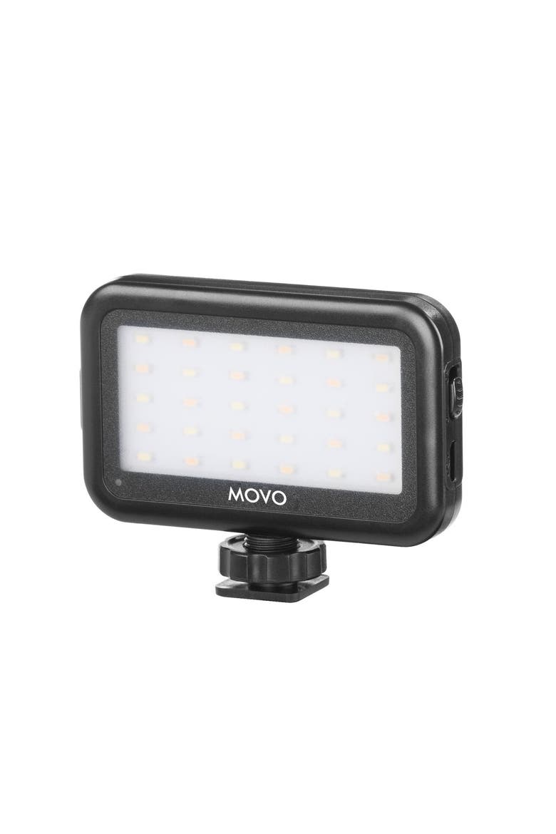 LED-30 Mini LED Light Panel - Adjustable Brightness, Rechargeable Battery, Main, color, Black
