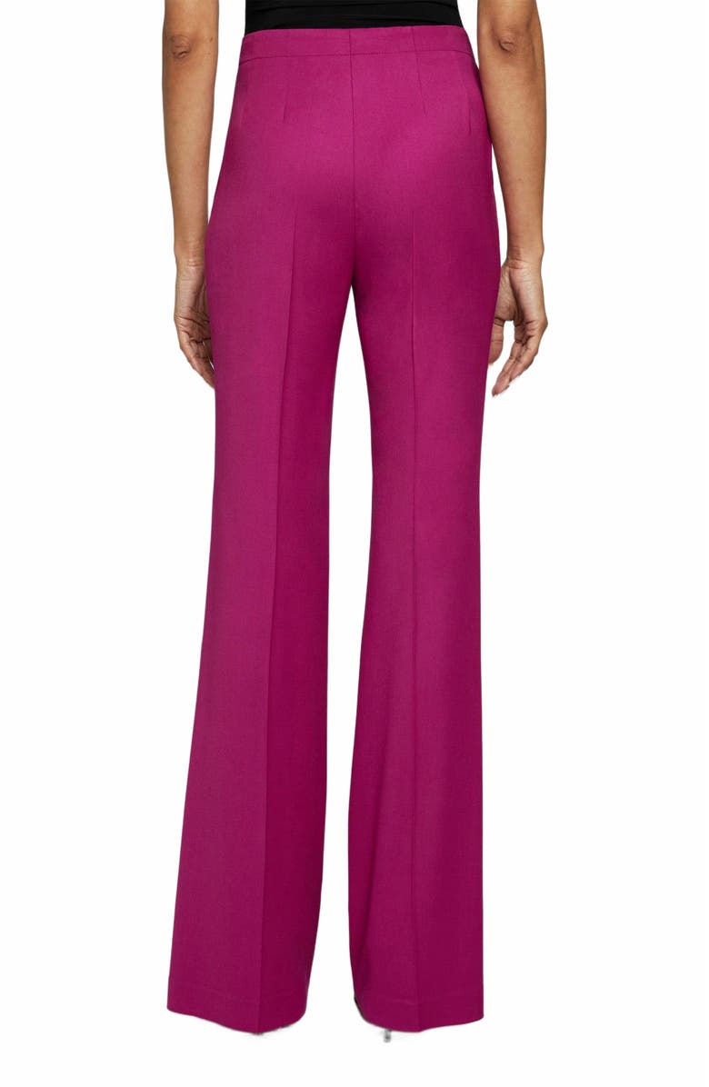 Santorelli BETH Mid-Rise Flared Pants in Virgin Wool Stretch, Alternate, color, 