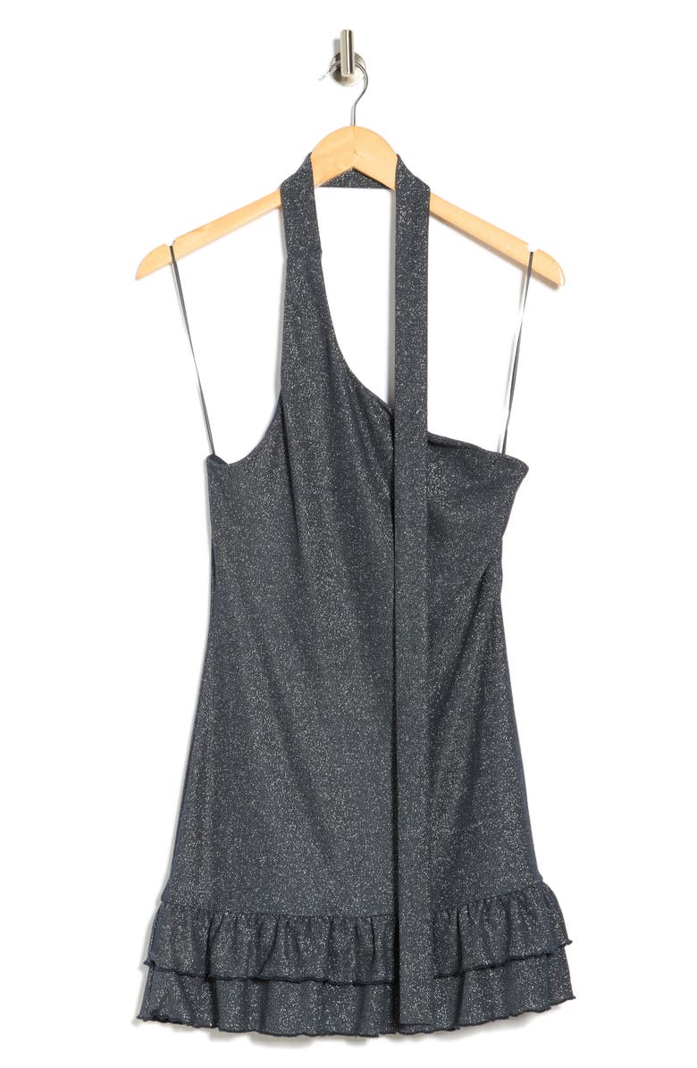 LE LIS One-Shoulder Minidress, Alternate, color, Navy