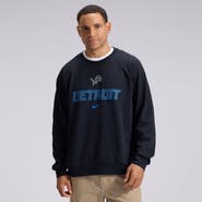 Nike Men's Nike Black Detroit Lions 2026 Rivalries Collection Dri-FIT Crew Sweatshirt