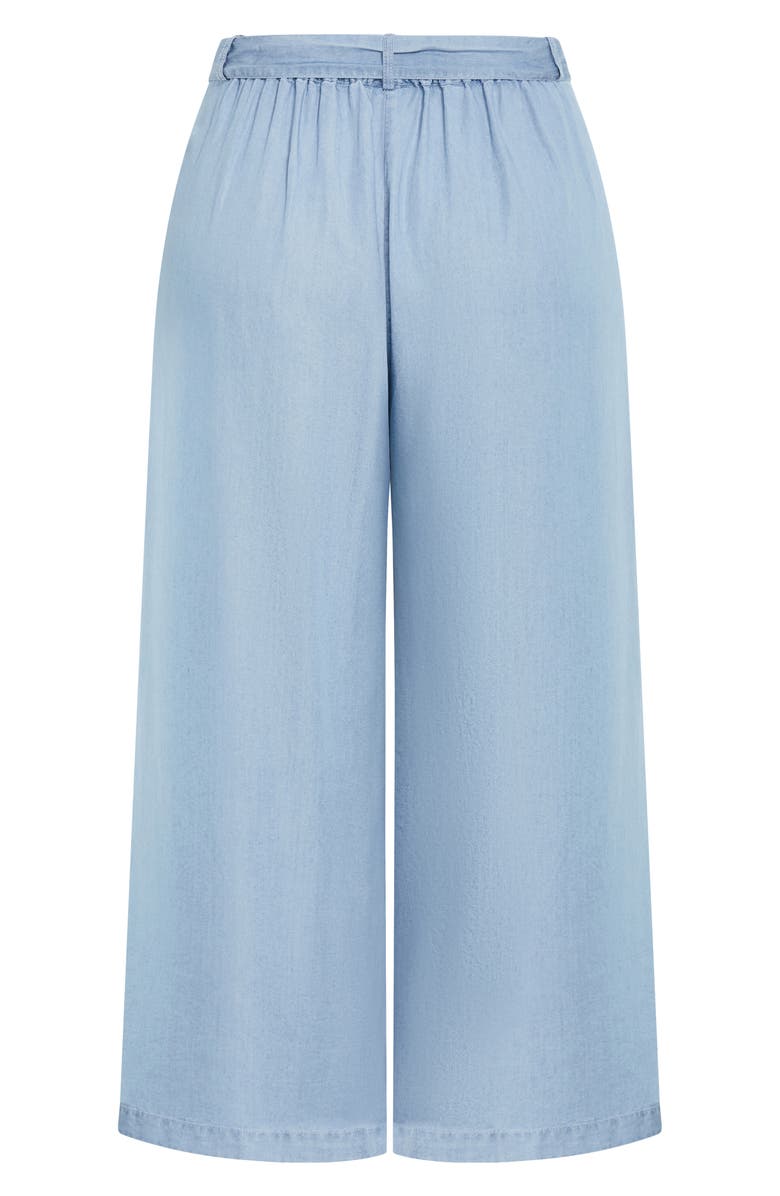 City Chic Santorini Belted Wide Leg Pants, Alternate, color, 