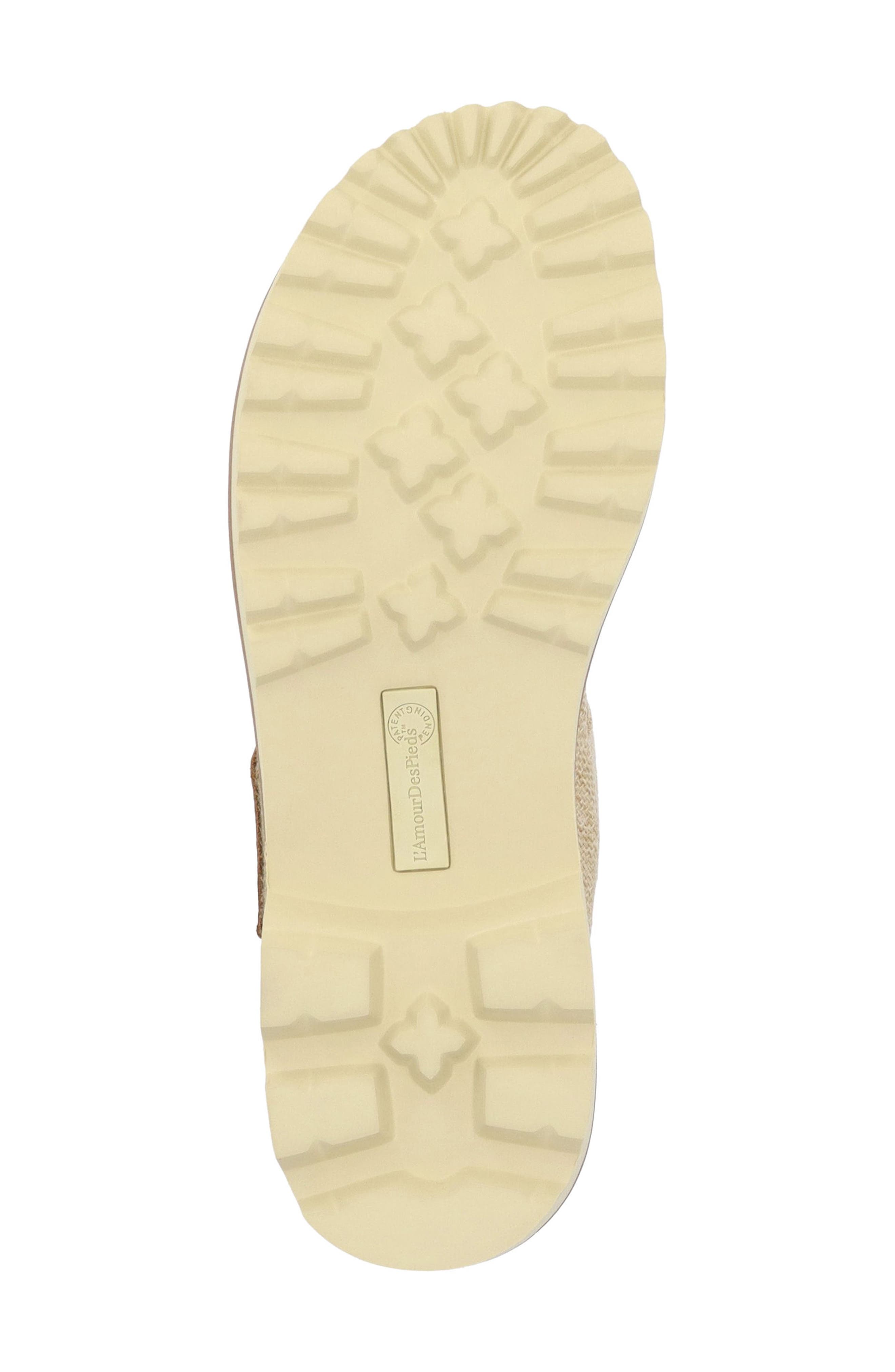 L'Amour des Pieds Delphina Ankle Strap Sandal, Alternate, color, Natural