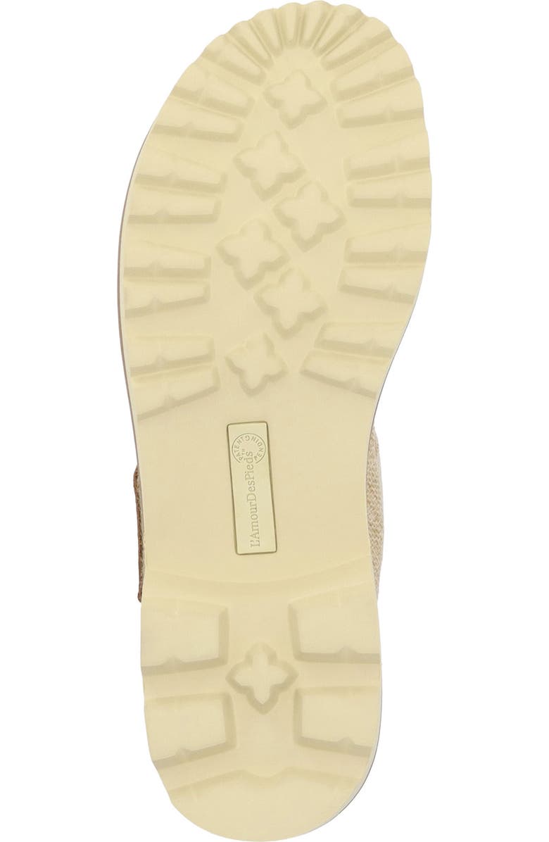 L'Amour des Pieds Delphina Ankle Strap Sandal, Alternate, color, Natural