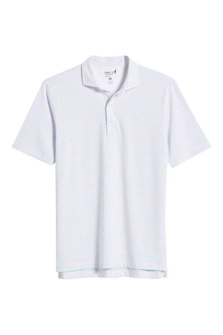 Bronte Stripe PREP-FORMANCE Golf Polo, Alternate, color, PORTO PINK