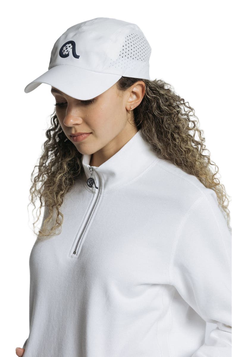 AVI Pickleball Hat, Alternate, color, White Lotus