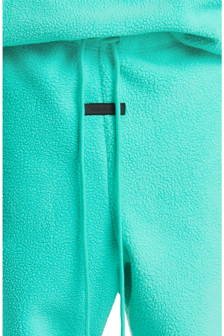 Polar Fleece Drawstring Pants, Alternate, color, MINT LEAF