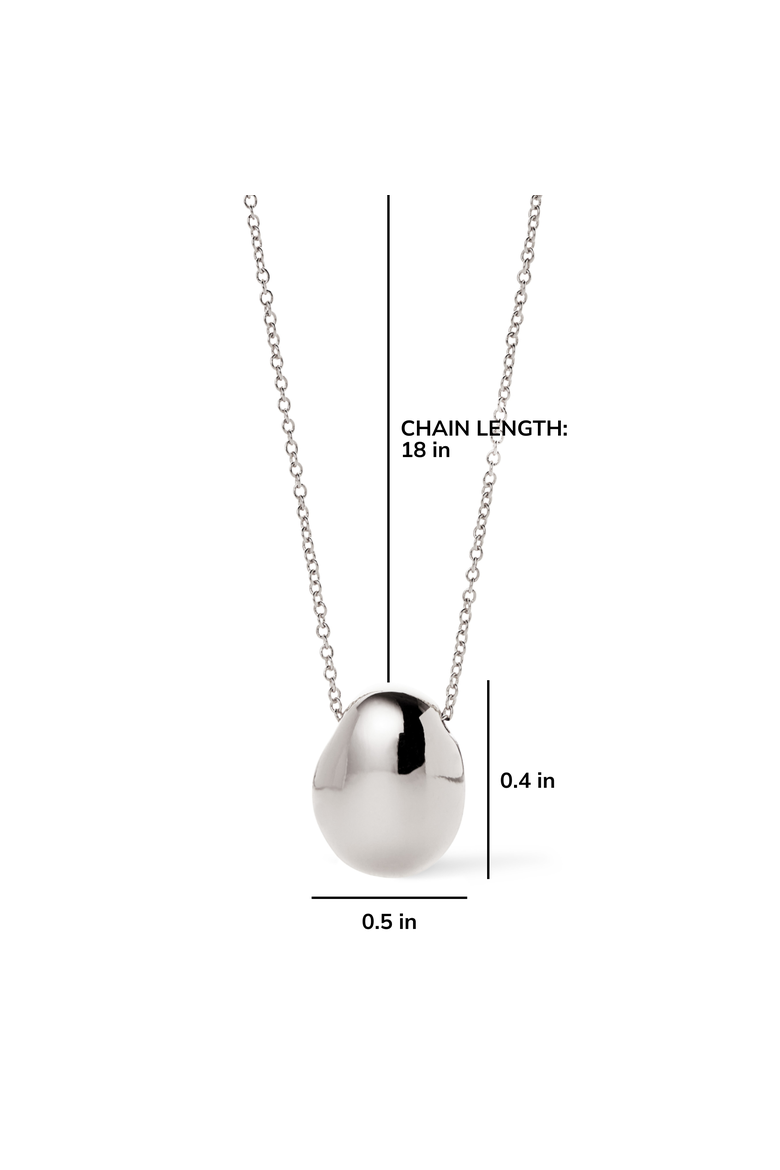 Pendant Necklace - Pebble Mini, Alternate, color, Silver
